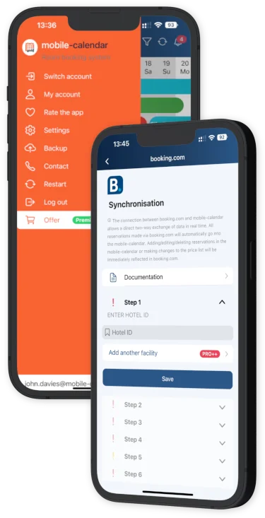 Sincronización con booking.com